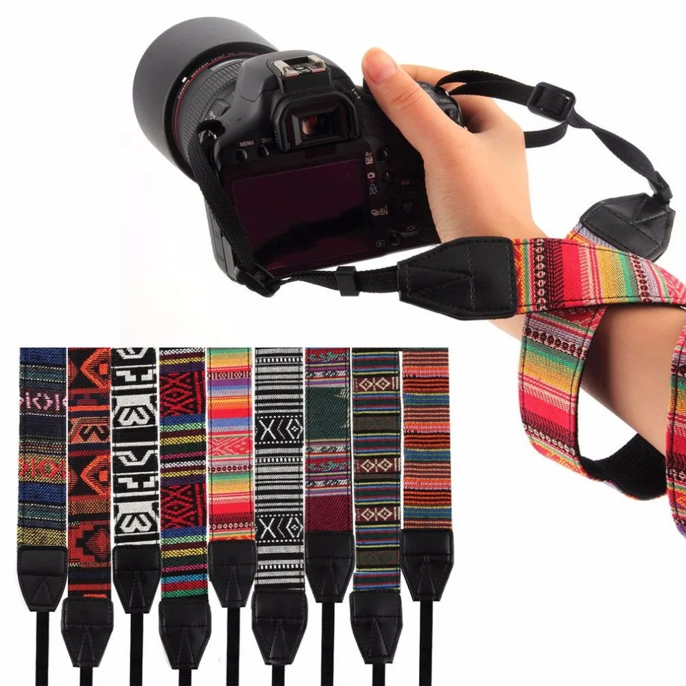 2017 Hot Vintage Style Canvas Camera Neck Strap Belt for Nikon Canon Sony DSLR | Электроника