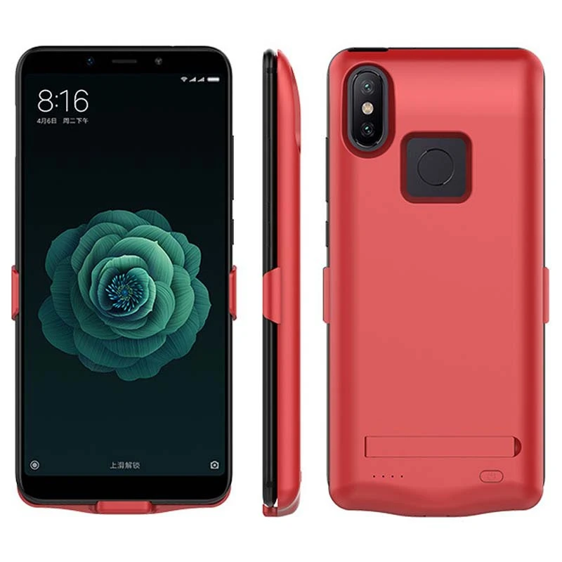 NTSPACE 6800 мА/ч внешний аккумулятор для Xiaomi Mi 6X чехол для питания Портативный чехол с зажимом для зарядки аккумулятора для Xiaomi Mi A2