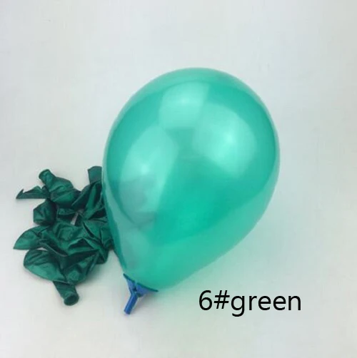 Воздушные шары 5 дюймов = 13 см жемчужного цвета для подарка, рукоделие, день рождения, свадьба, вечеринка, детский душ, украшение, сделай сам, Wh - Цвет: 6 green