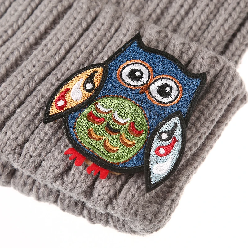 Новая серия вязаных шапок ULGEN ручной работы с совами женские зимние шапки