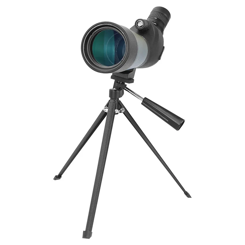 as picture AOMEKIE 20-60x60 Zoom Зрительная труба Bak4 призма Оптический Объектив водонепроницаемый монокулярный телескоп со штативом для наблюдение за птицами, охота - Цвет: as picture