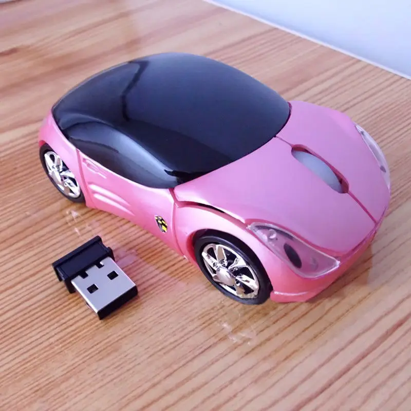 Беспроводная usb мышь с приемником 2 4 ГГц Optique Voiture 3D Автомобильная Shaped для ПК