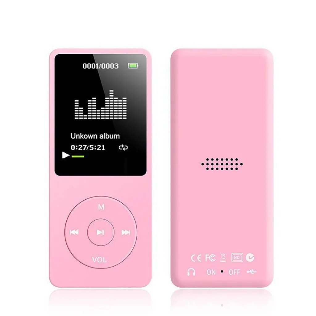 Для Носимых устройств 70 часов воспроизведения MP3 без потерь Звук Музыкальный плеер fm-рекордер TF карта+ чехол дропшиппинг