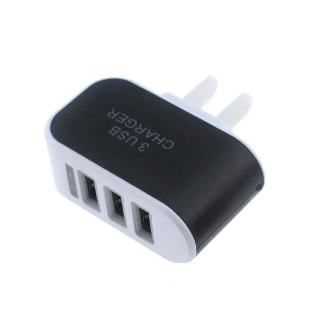 A 3.1A тройной USB порт стены дома высокого качества Заводские продажи высокая эффективность зарядное устройство переменного тока для путешествий адаптер для samsung ЕС вилка BK 57 - Цвет: A