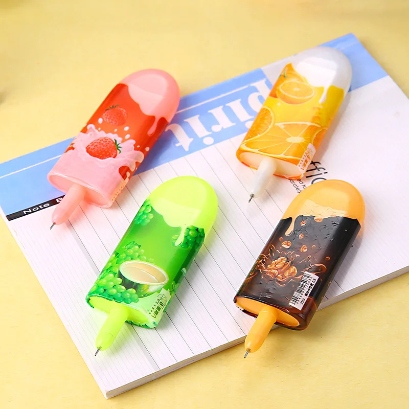 36 шт./лот мультфильм стиль творческий мороженое эскимо гелевая ручка на водных