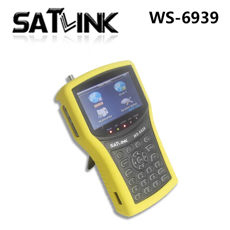 Satlink WS 6939 DVB S T комбо метр ws6939 finder Бесплатная доставка|finder meter|dvb-s findersatlink |