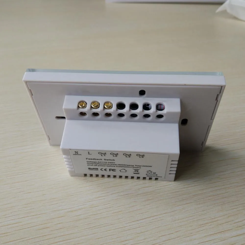 Geeklink Smart Home WiFi Switch для Alexa Google Home Voice Управление освещением Настенный светильник Прерыватель 1 2 3 Gang Smart Remote Control