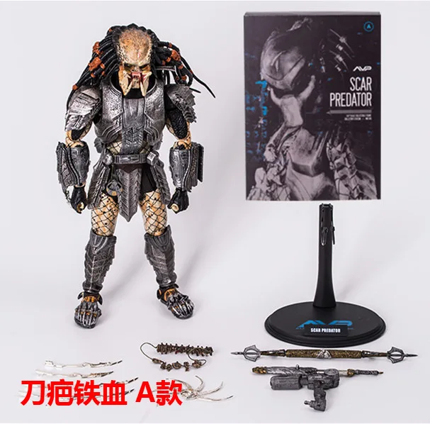 Новинка NECA AVP Alien vs. Predator 33 см 1/6 масштаб шрам Хищник MMS190 ПВХ фигурка Коллекционная