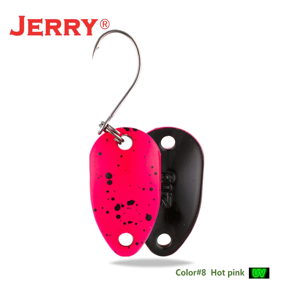 Jerry pesca 2 г 3,5 г 4,5 г несколько цветов микро рыболовные ложки форель ложка рыболовные приманки-Воблеры Спиннер приманка - Цвет: 8 hot pink