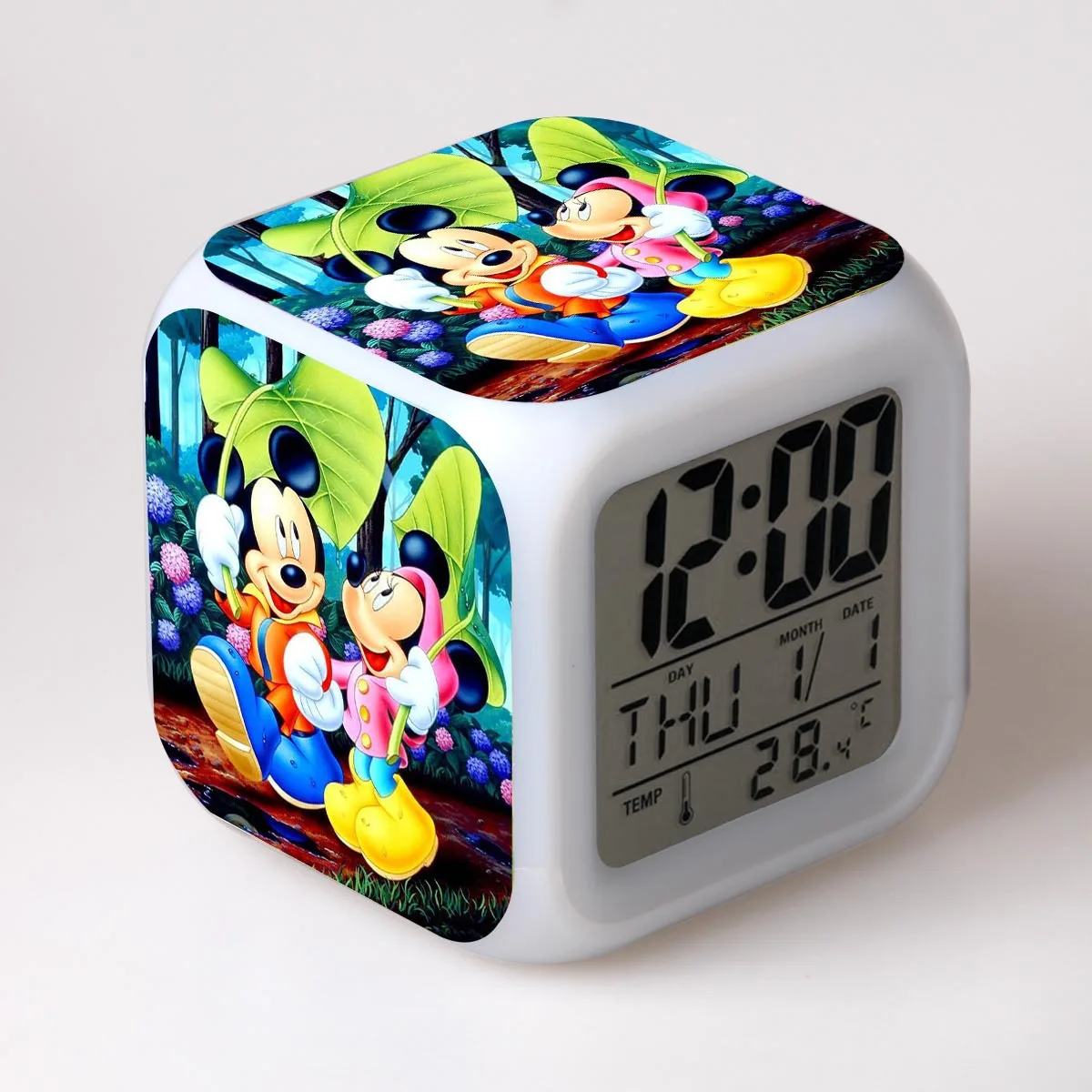25 Детский будильник игрушка цифровые часы электронные Reloj Despertador мультфильм Микки светодиодные часы для вечеринки подарок на день рождения стол Reveil Wekker - Цвет: 25