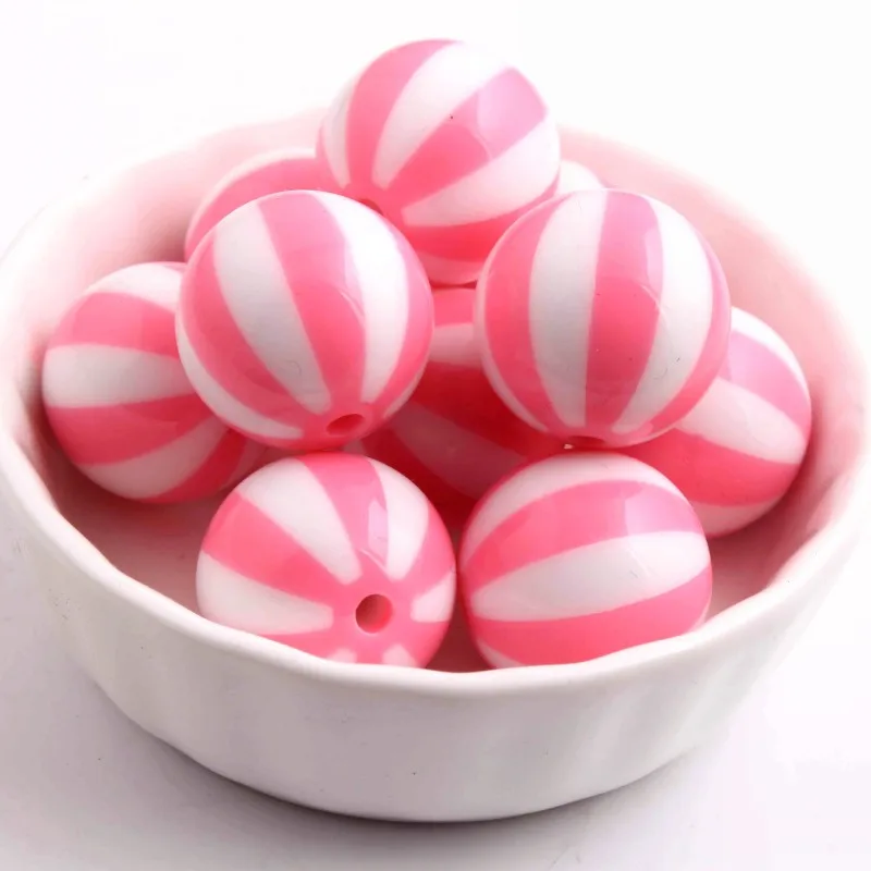 Оптовая продажа модные новые крупные акриловые Круглые бусины OYKZA в виде арбуза