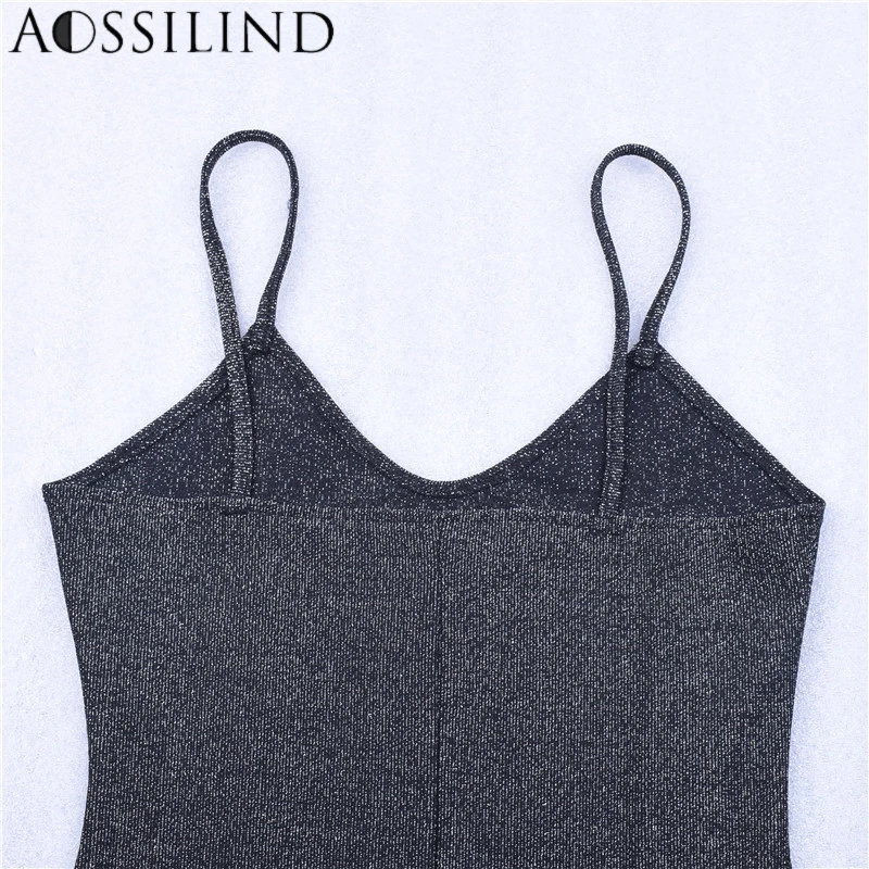 

AOSSILIND Spaghetti Strap Sexy Summer Bodycon Midi Dress Women Sleeveless Backless Sheath Party Club Dresses