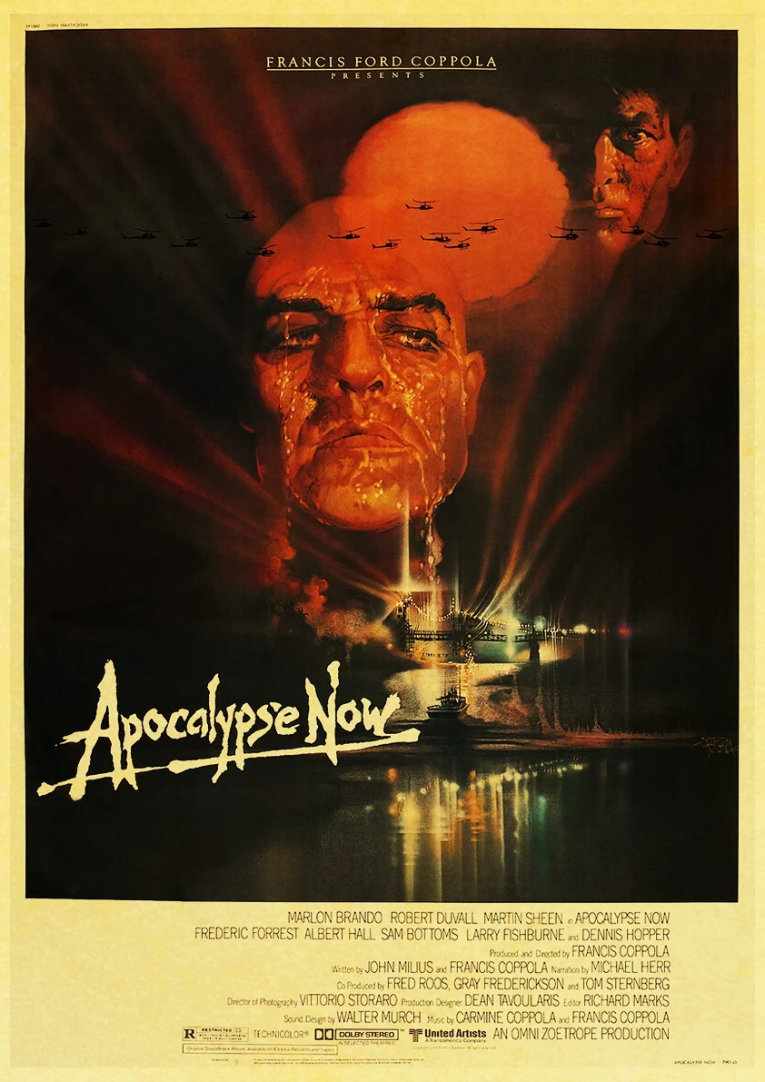 E099 Apocalypse Now Marlon Brando винтажный бумажный плакат настенная живопись украшение дома 42X30 см 30X21 см - Цвет: E099
