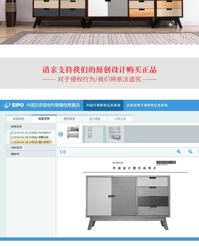 Louis Fashion Solid Wood Nightstand Simple Modern Bedroom Television Cabinet Drawer Bedside Storage Cabinet Side