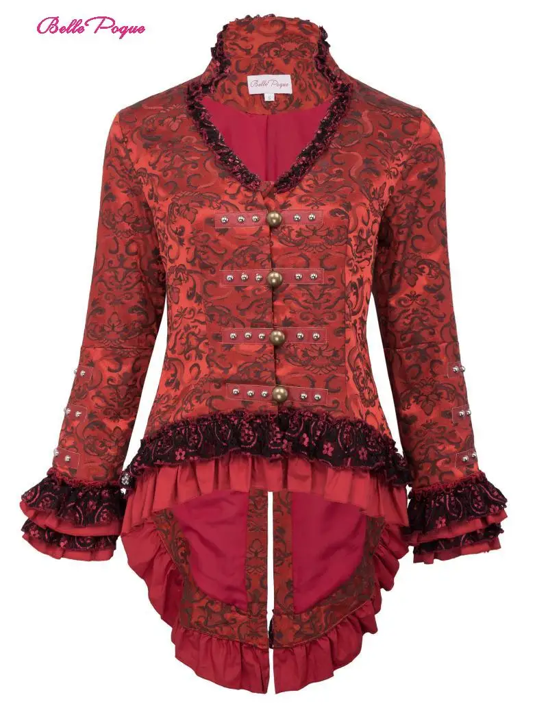 Женское винтажное жаккардовое пальто BP с корсетом в стиле ретро кружевной