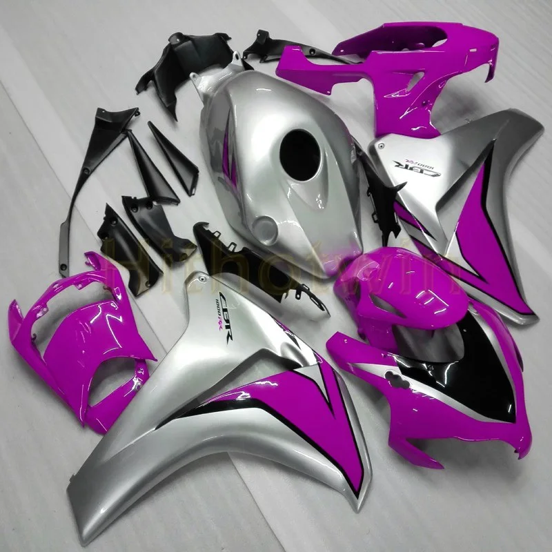 E Пользовательские мотоциклетные Чехлы для HONDA CBR1000RR 2008 2009 2010 2011 CBR 1000 RR Обтекатели+ Botls+ литьевая форма белого цвета - Цвет: E