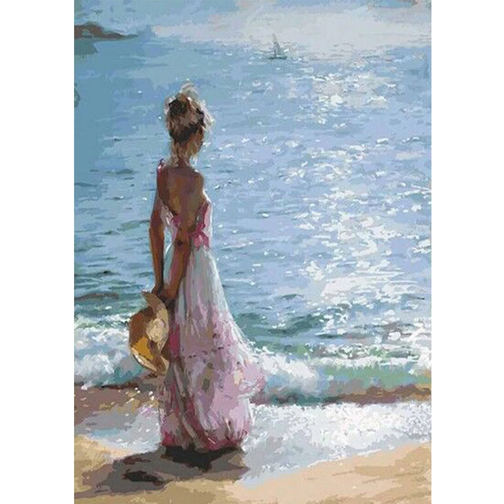 BAISITE DIY картина маслом в рамке по номерам цветы картины холст для гостиной стены