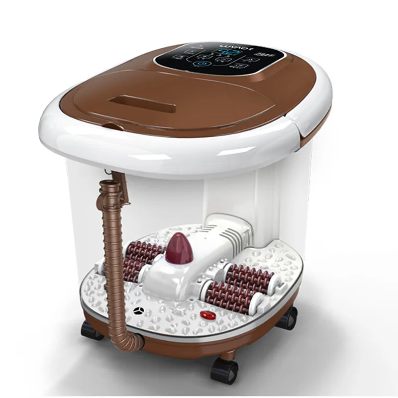 Таз для ног спа массаж нагревательная машина ванны очищающий валик