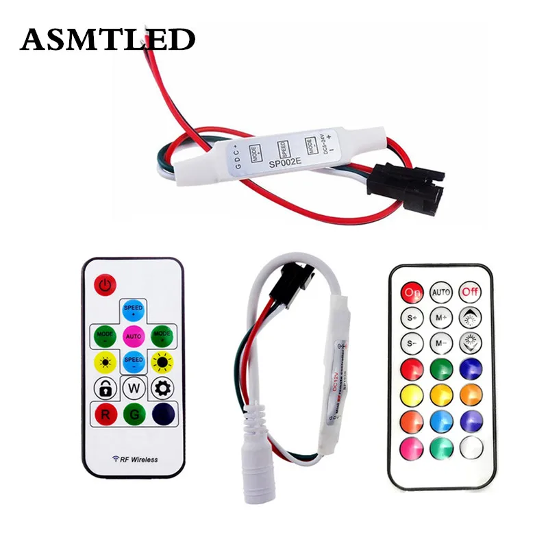 Мини 3key RF 14key 21key мини маленький светодиодный пиксельный световой контроллер для WS2811 SK6812 WS2812B 6803 1903 с пультом дистанционного управления
