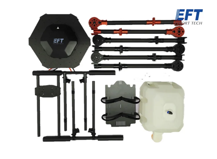 EFT DIY 15L сельскохозяйственный опрыскивающий Дрон летная платформа 1550 мм из