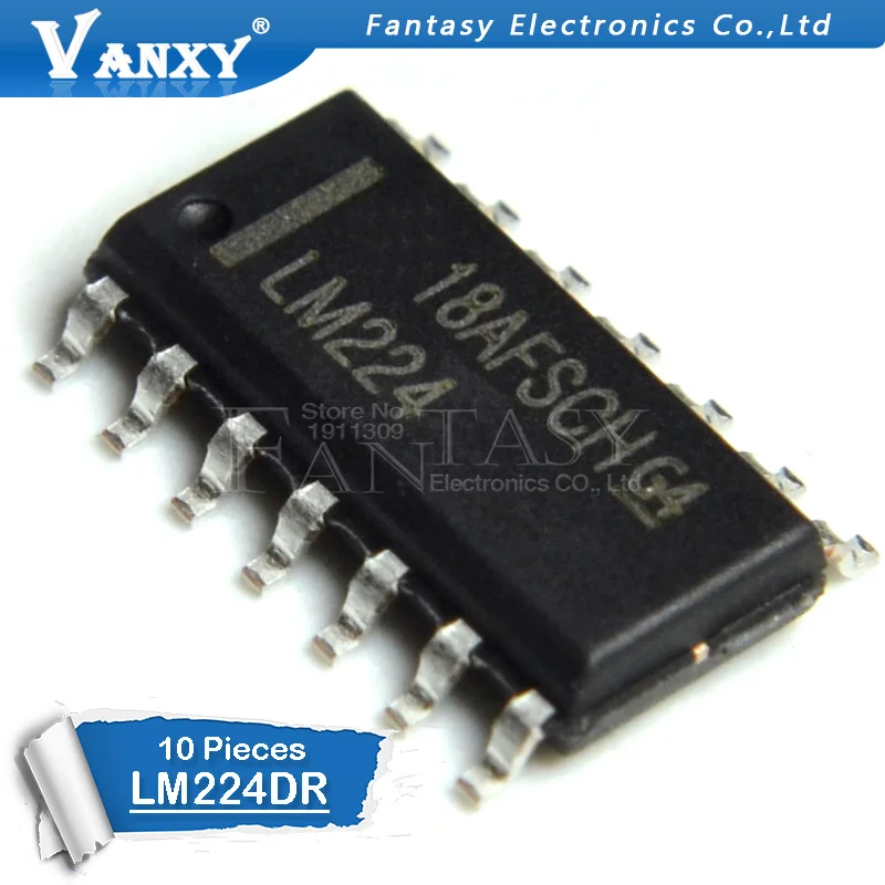 10 шт. LM224DR SOP-14 LM224 SOP14 LM224D 224DR SOP LM124DR LM124 LM324DR LM324 | Электронные компоненты и