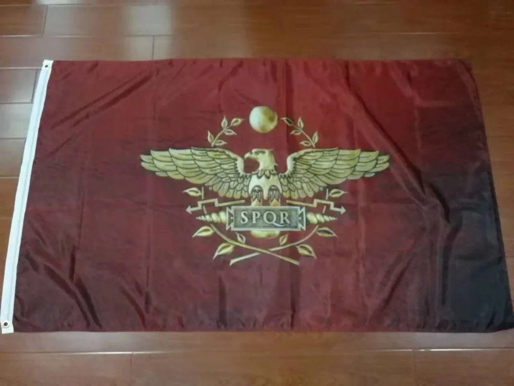 90*150 см SPQR Римская империя Сенат и Народный Римский флаг|Флаги баннеры аксессуары|