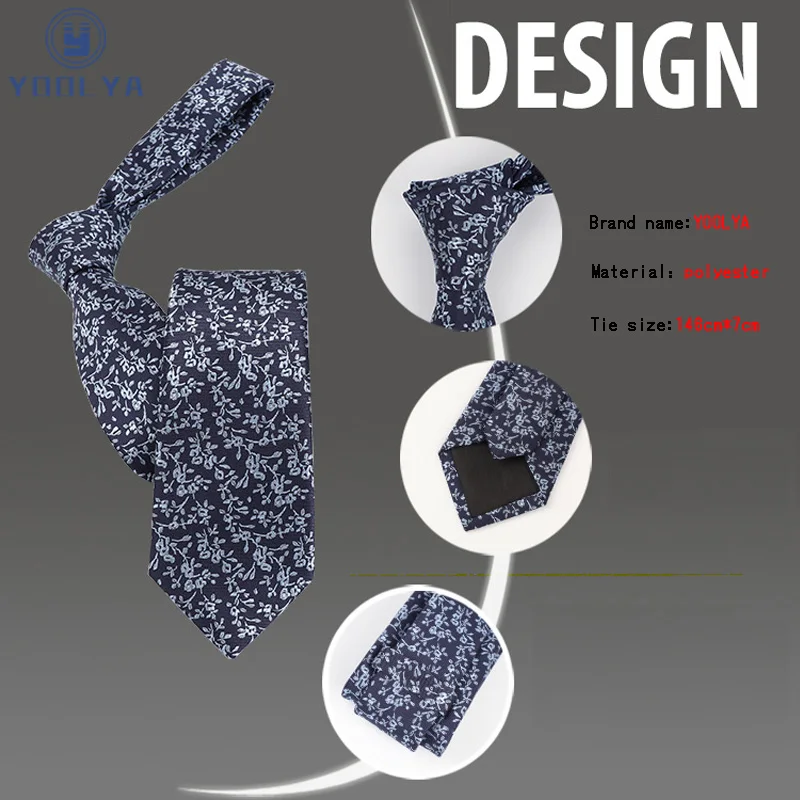 Галстук мужской из полиэстера и шелка 7 см | Аксессуары для одежды