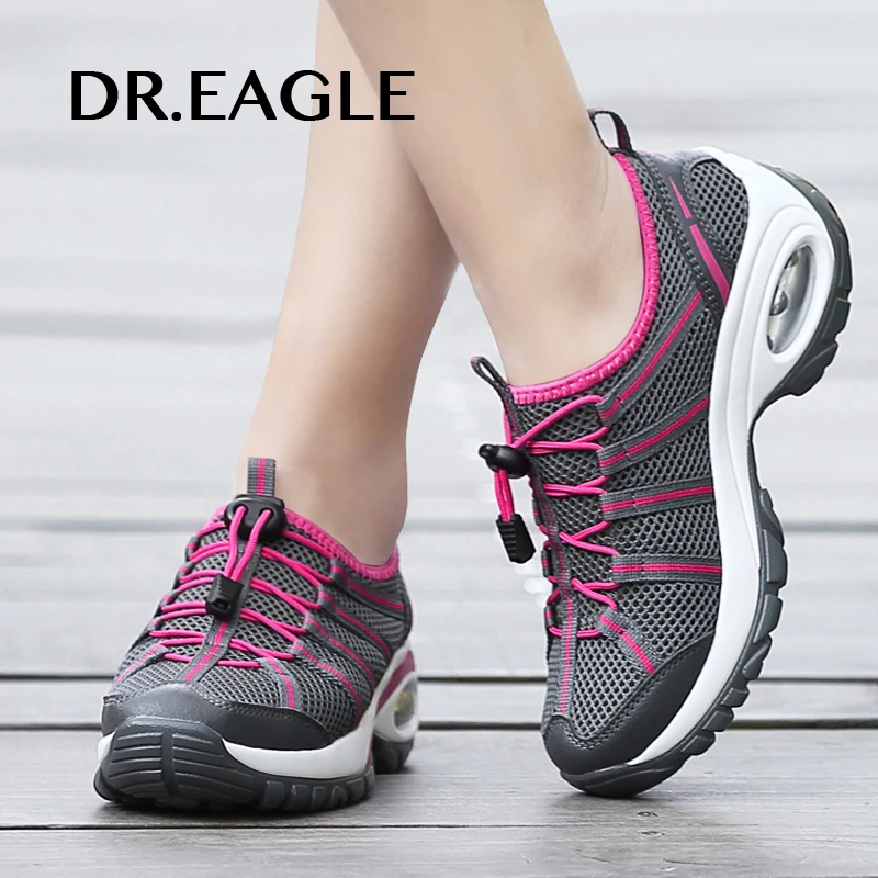 Женские уличные кроссовки DR.EAGLE Нескользящие для походов увеличивающие рост