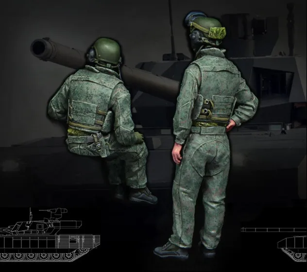 1/35 масштаб Современная война русский танкер 2 человек miniatures Второй мировой войны