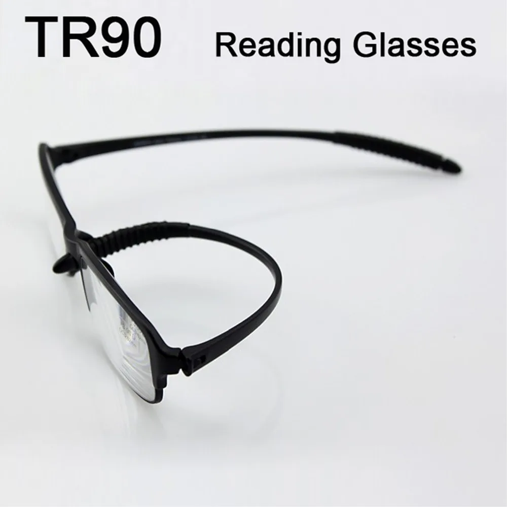 TR656 ультра легкие TR90 Суперэластичные унисекс очки для чтения два цвета + 1 0 5 2 3 4