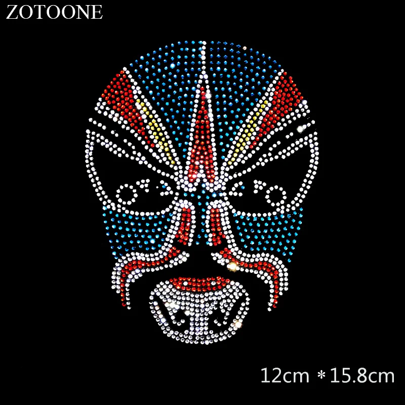 ZOTOONE прозрачный Горячая фиксация аппликация из страз для украшения одежды Стразы