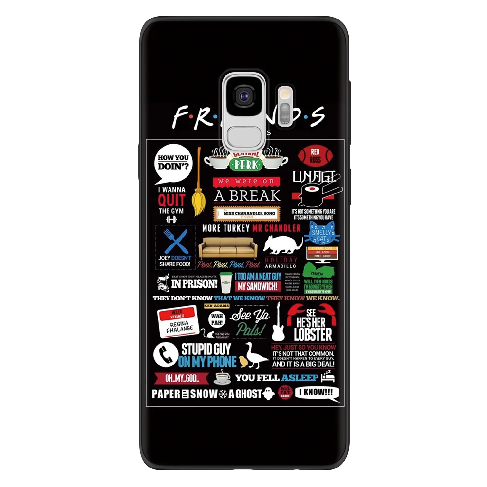 Чехол с рисунком из ТВ-шоу друзья чехол для samsung Galaxy S8 S9 S11 S10 плюс S11e A50 A70 A71 A51 A6 A8 A9 A7