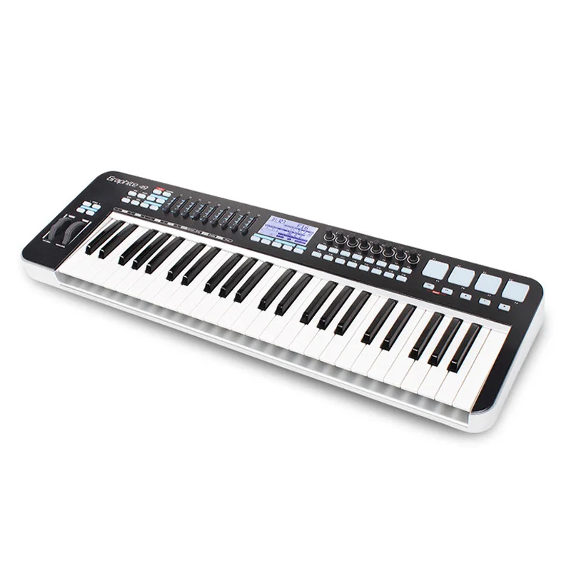 Профессиональный midi контроллер клавиатуры Samson graphite 49 полувзвешенный функция|samson