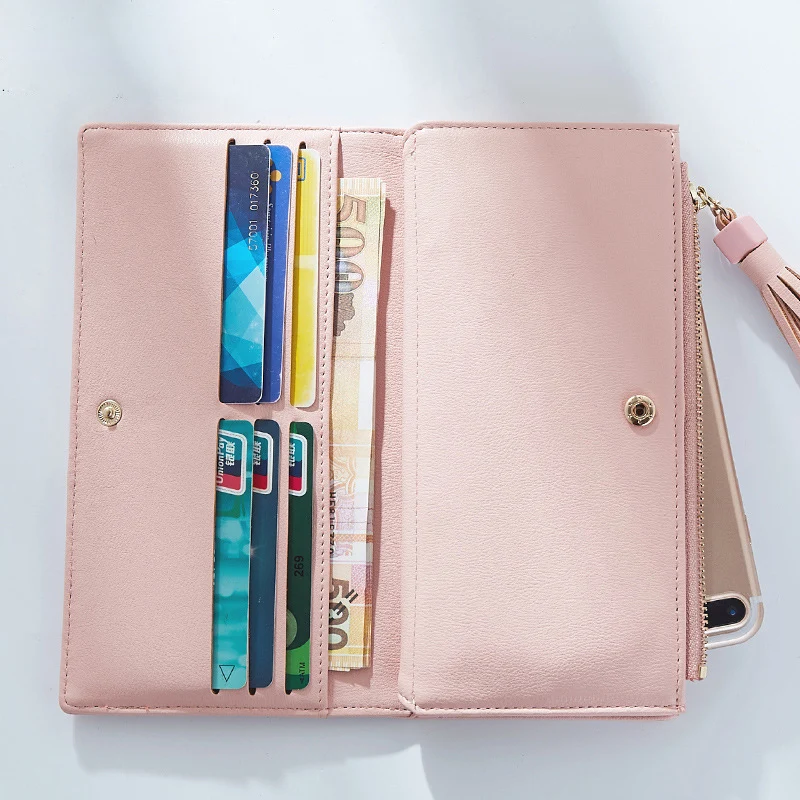 Big Capacity Women Wallets Ladies Clutch Female Fashion Leather Bags ID Card Holders Cell Phone Cash Wallet purses bolsas |