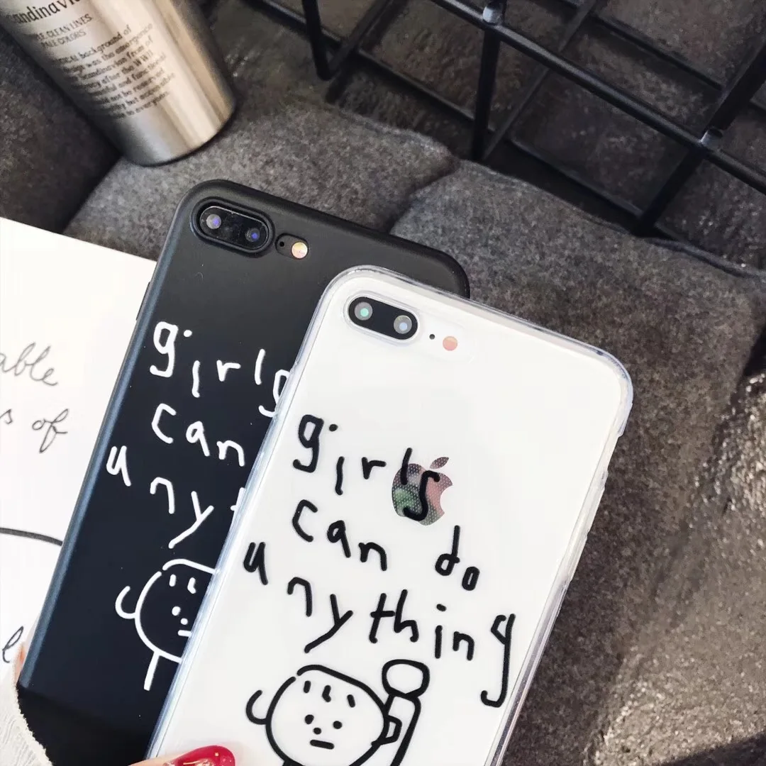 Cute Cartoon For OPPO F1 F3 Plus Girl Words Pattern Case R9 R9s R11 R11s R15 Dream Mirror Soft Clear Cover case |