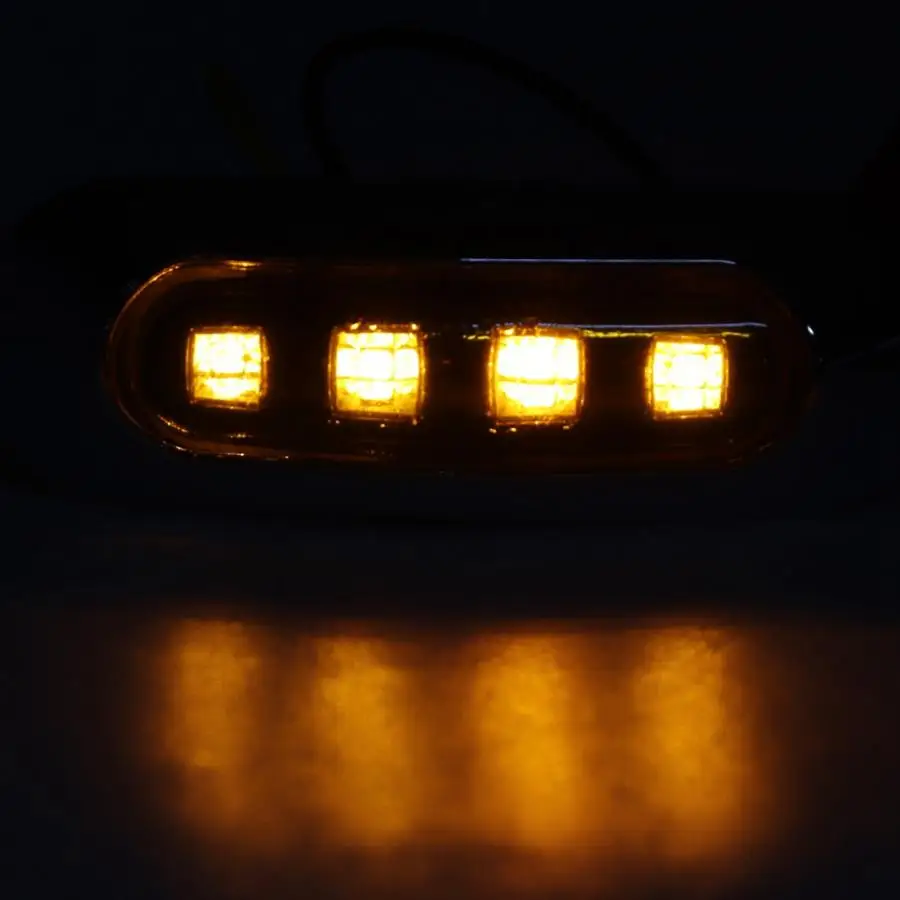 4LED универсальная Водонепроницаемая боковая маркер световая сигнальная лампа