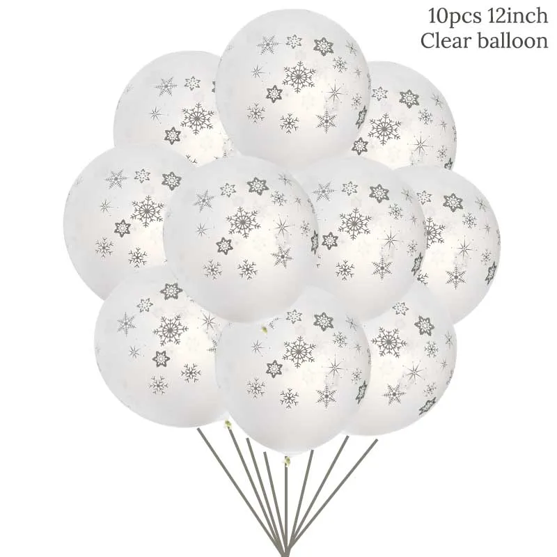 10pcs clear Joy-Enlife Рождество многоцветный латексный шар прозрачные воздушные шары на день рождения вечерние Счастливого Рождества Декор счастливого Нового года вечерние - Цвет: 10pcs clear