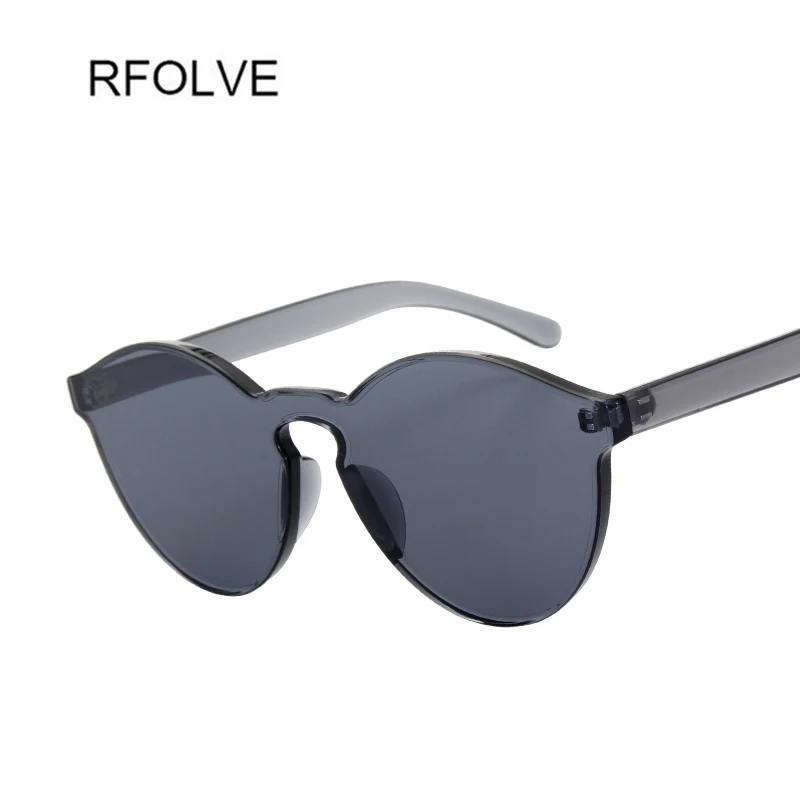 Солнцезащитные очки RFOLVE женские круглые без оправы брендовые летние с защитой от