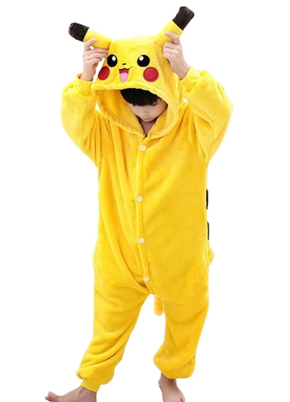 Pokemo Пикачу Pegasu костюм пижамы унисекс Для детей животных Косплэй милые животные 005