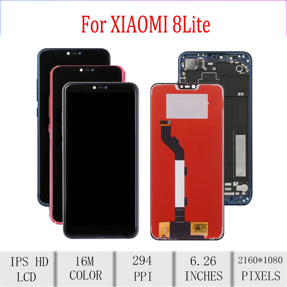6 26 &quotоригинальный для XIAOMI Mi8X ЖК дисплей с сенсорным экраном рамкой дигитайзер