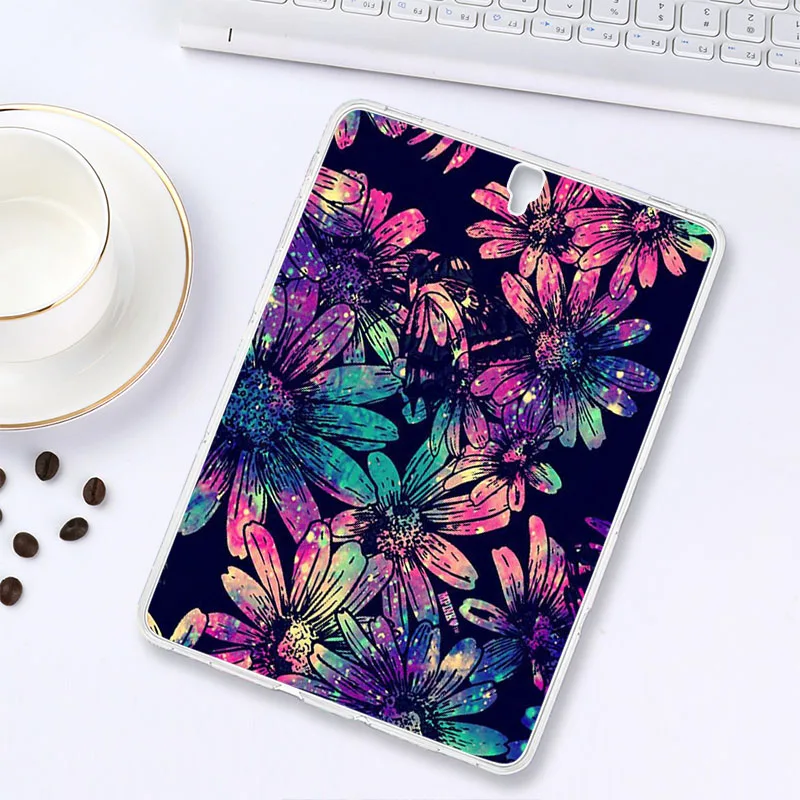 Z006 Цветные силиконовые чехлы для телефонов samsung Galaxy Tab A 8,0 SM-P200 10,1 T515 S5E T720 T725, чехол-бампер, чехлы для планшетов - Цвет: Z006