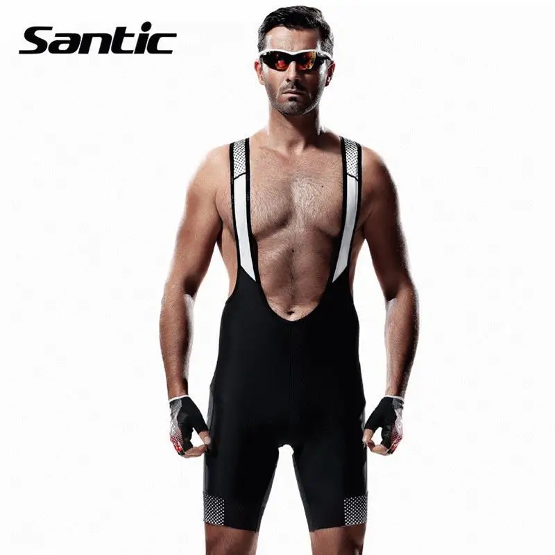 

Шорты Santic мужские велосипедные с подкладкой 4D, дышащие сетчатые велосипедные шорты из спандекса для горного и шоссейного велосипеда, велош...
