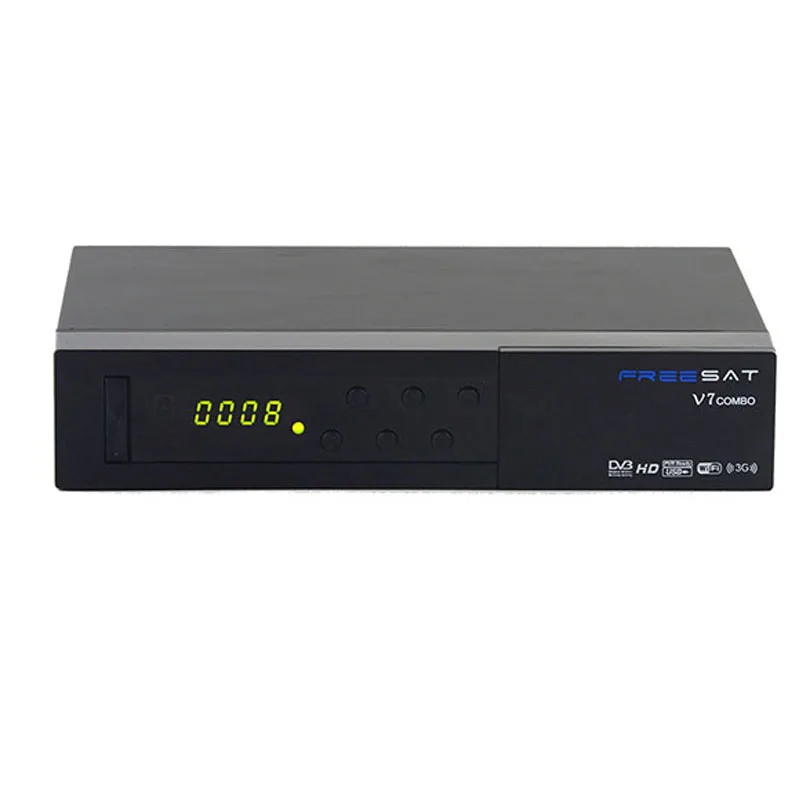 [Натуральная кожа] Freesat V7 комбо приемное устройство HD спутниковый ресивер DVB S2 T2