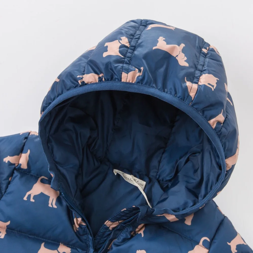 2017 зимние Куртки детская одежда Одежда для мальчиков маленьких Товары собак узор