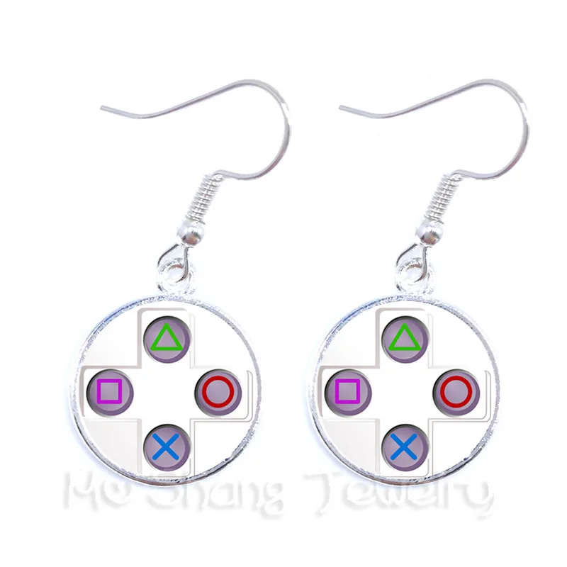 Игра висячие серьги в виде игрового пульта остроумный друг Творческий идея