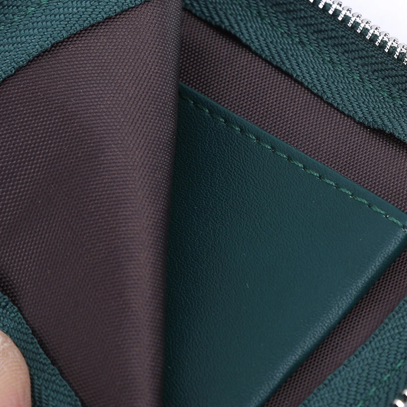 

New Fashion Splicing Handheld Zipper Coin Bag High Quality Mini Coin Purses Holders