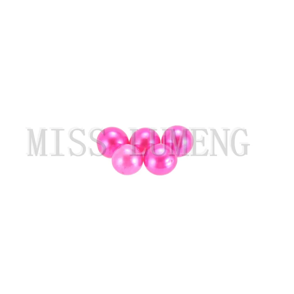MISS LUMENG 50pcs 7-8mm peach colour Red round Akoya pearl oyster Individual Package party pearls big surprise | Украшения и