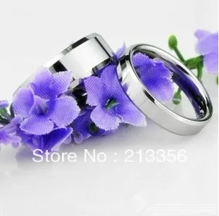 Мужские и женские серебряные обручальные кольца из вольфрама 6 мм или 8 мм|wedding