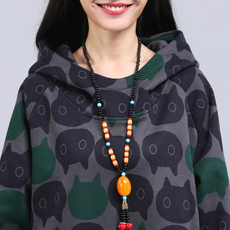 Новинка 2017 Высококачественная Вельветовая толстовка средней длины с капюшоном и