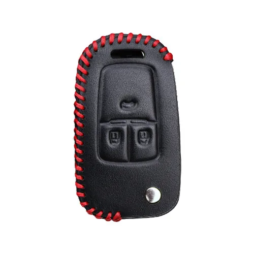 KUKAKEY кожаный чехол для ключа автомобиля, чехол для Chevrolet Sonic Spark Cruze Captiva Lacetti Orlando Epica Trax Smart Keychain Shell